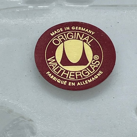 Walther Glas Christmas Plate Etched Clear Glass Design - Picture 3 of 3